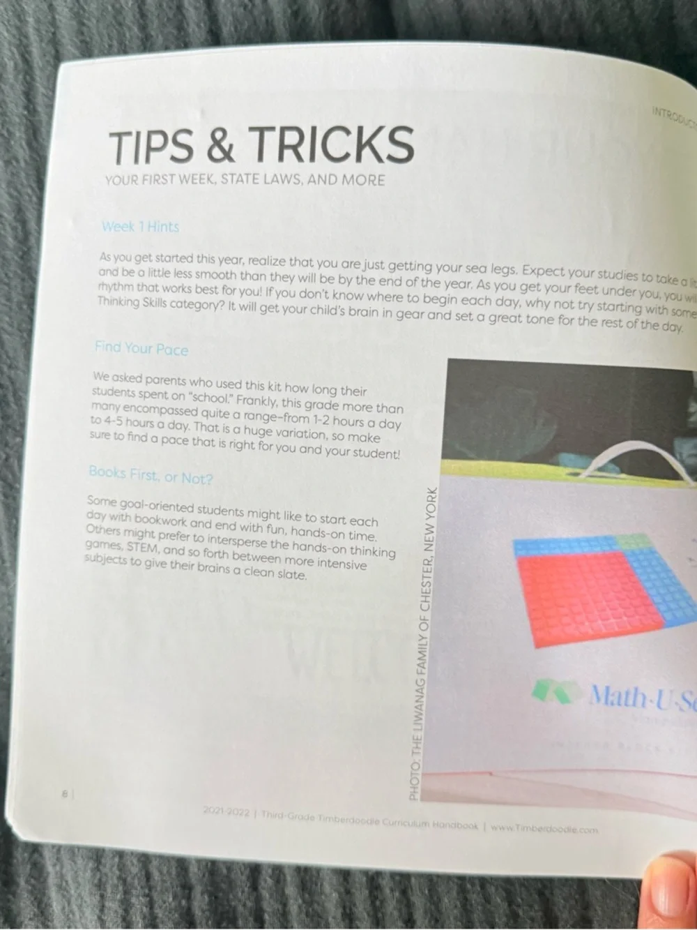 Third Grade Curriculum Handbook - Cream & Brown